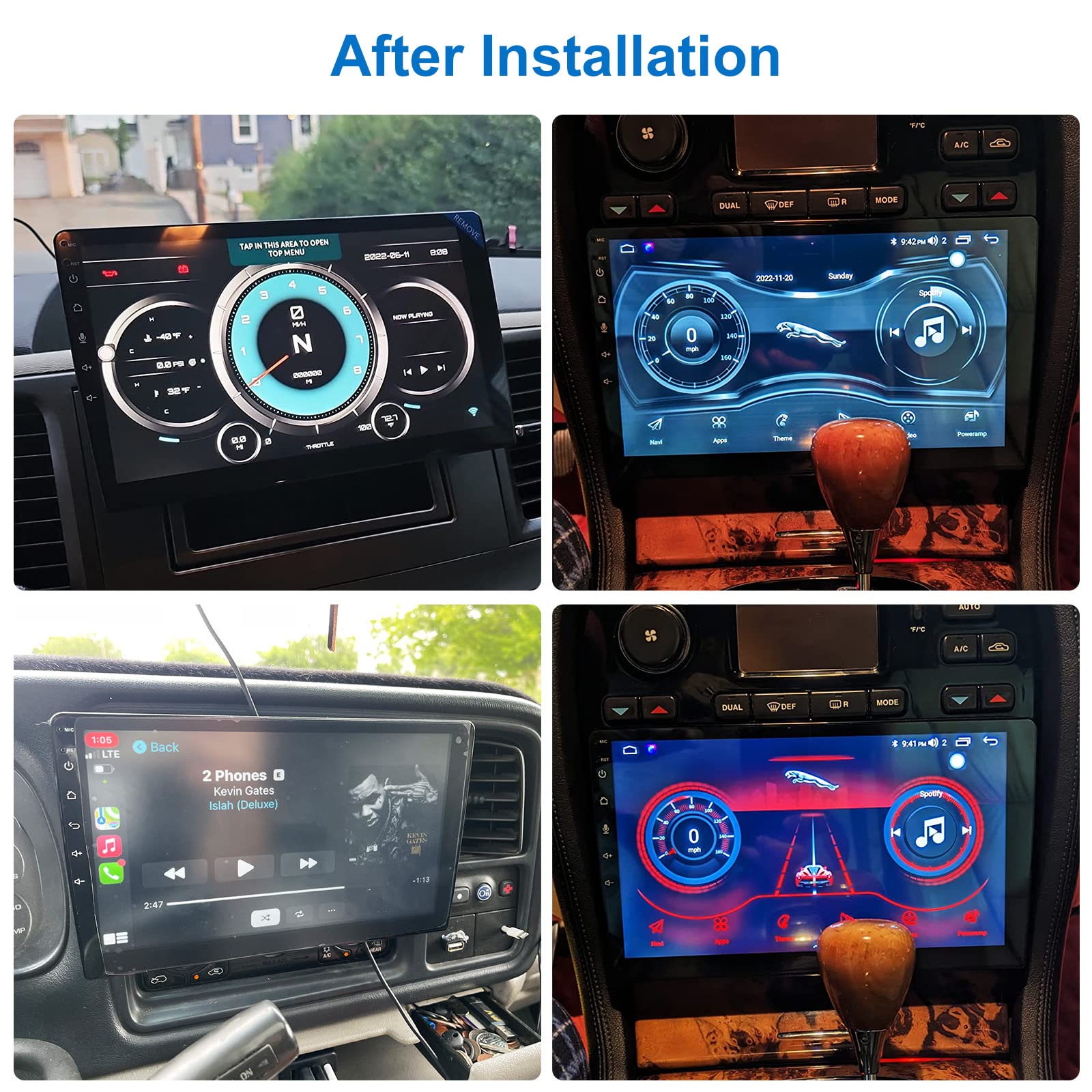 Mua Single Din Touchscreen Car Stereo - 10 Inch QLED Android Car Radio ...