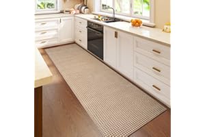2x6 ft Boho Kitchen Runner Rugs Mat Non Slip Woven Runners for Hallways Washable, Soft Long Entryway Laundry Hall Floor Runne