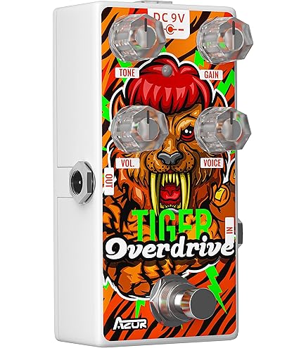 Amazon.com: AZOR Leon Dirve Guitar Pedal, Mini Overdrive Analog