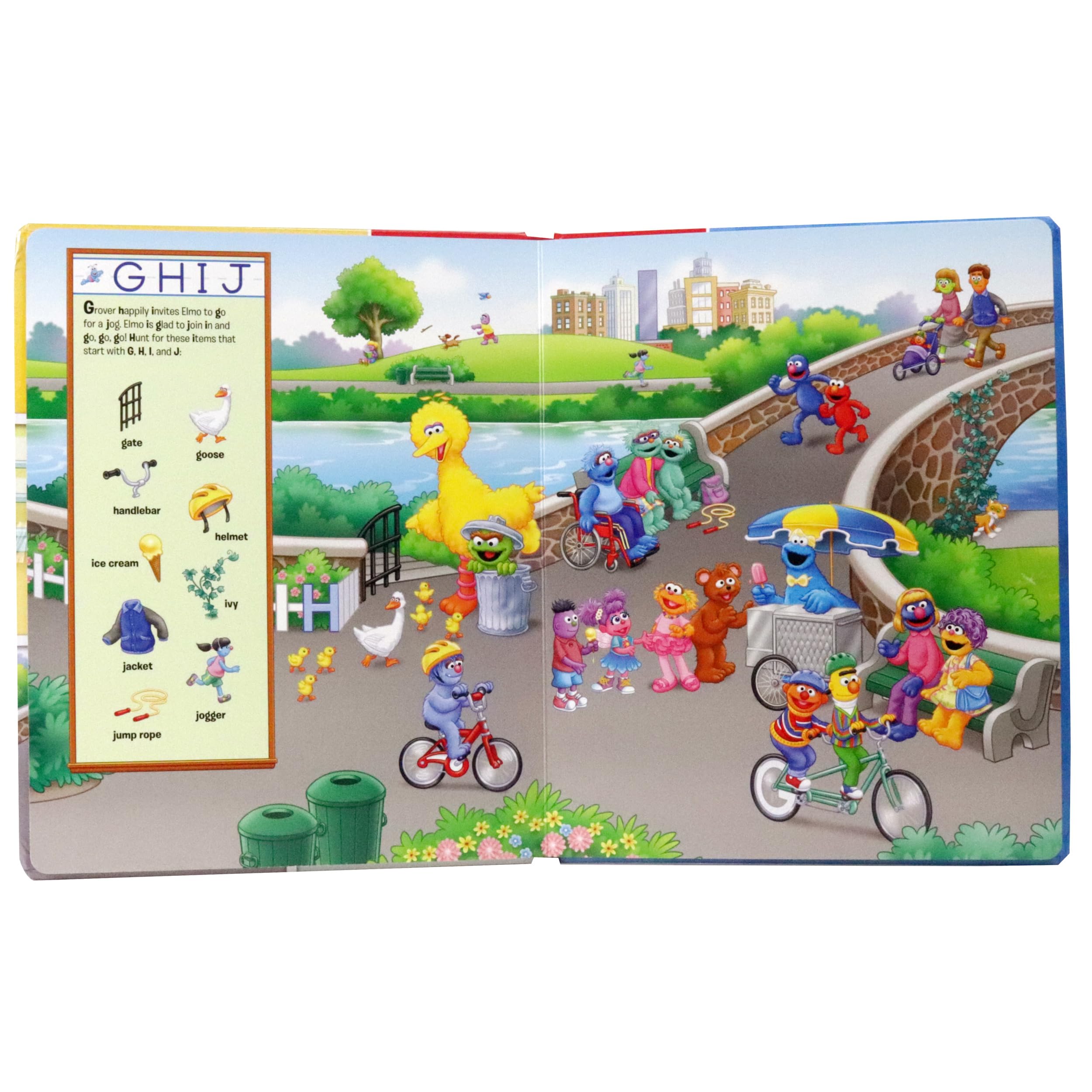 Sesame Street - E is for Elmo! ABCs - My First Look and Find Activity Book - PI Kids