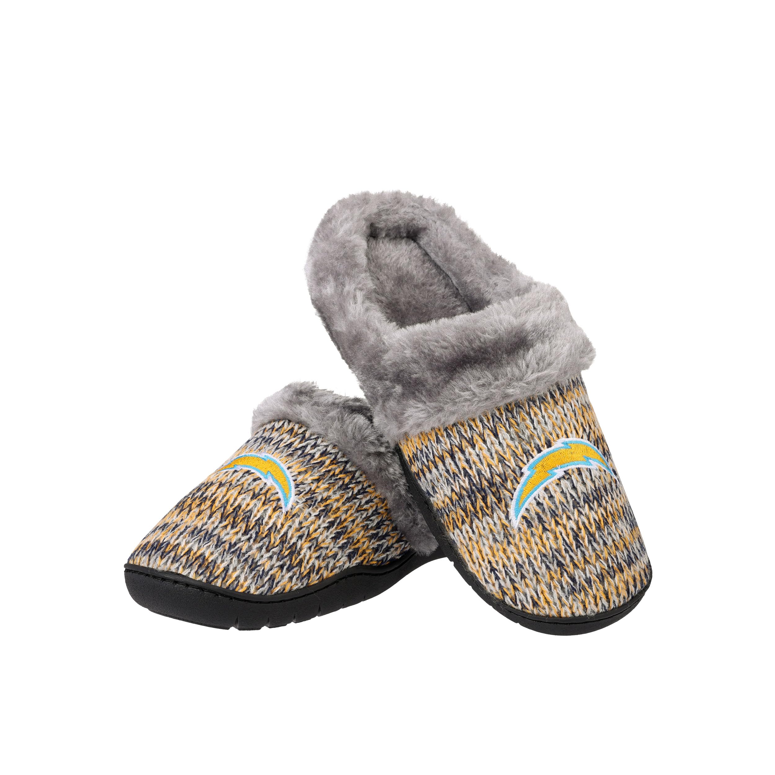 FOCO NFL Los Angeles Chargers Womens Peak Slide SlippersPeak Slide Slippers, Team Color, Small (5-6) Image