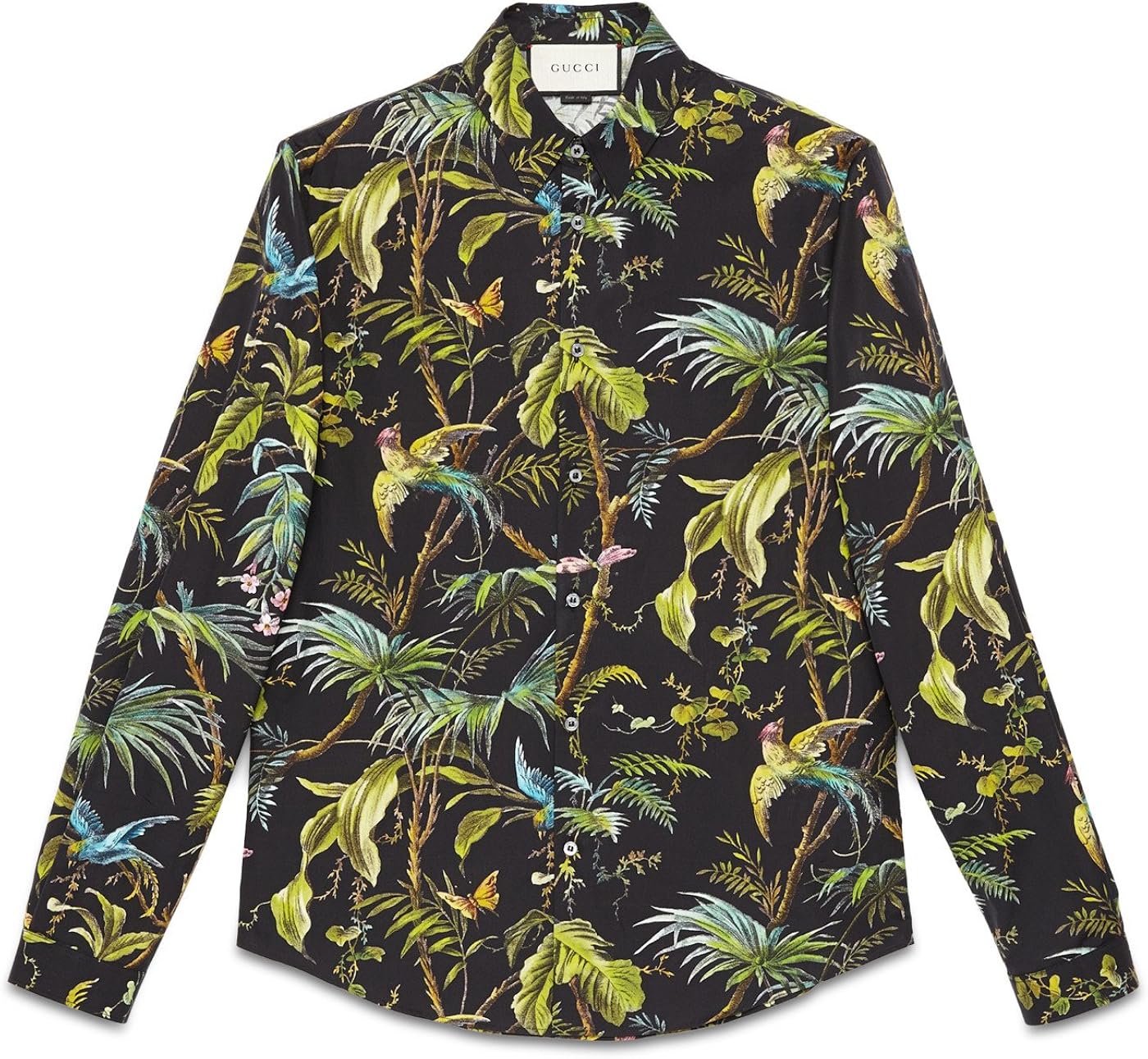 gucci print dress shirt