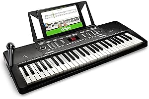 Alesis Melody 54 - Electric Keyboard Digital Piano with 54 Keys, Speakers, 300 Sounds, 300 Rhythms, 40 Songs, Microphone and Piano Lessons