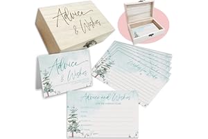 IKFRGN Winter Baby Shower Advice Cards Set, 50Pcs Christmas Tree Theme Advice For The Parents-To-Be, Wishes For Baby Cards, Advice And Wishes Cards For New Parents, Baby Shower Favors And Decorations-A08