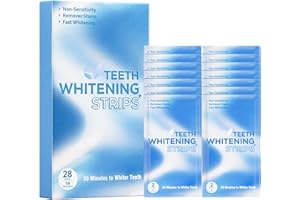 ANNECAL Teeth Whitening Strips - Sensitive Tooth Whitener 14 Day Treatments for Adults, Enamel Safe for White Teeth Professional Whitestrips for Deep Stains Coffee Wine Tobacco, Non-Slip 28 Strips Mint