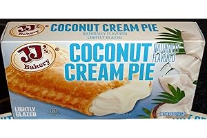 JJ's Bakery Lightly Glazed Snack Pies 4oz (Pack of 6) (Coconut Cream)