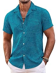 COOFANDY Mens Shirt Western Casual Button Up Basic