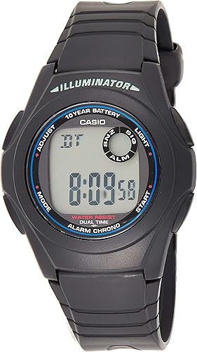 casio collection digital black rubber strap