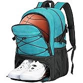 Goloni Basketball Bag,Large Sports Bag with with Separate Ball & Shoe Compartments,Gym Bag for Basketball,Soccer,Volleyball