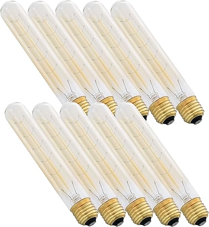 10x Edison Glühbirne – E27 ø28mm von [in.tec] – Vintage Glühlampe warm
