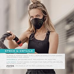 AIRPOP Active Reusable Face Mask, 5-Layer Filter