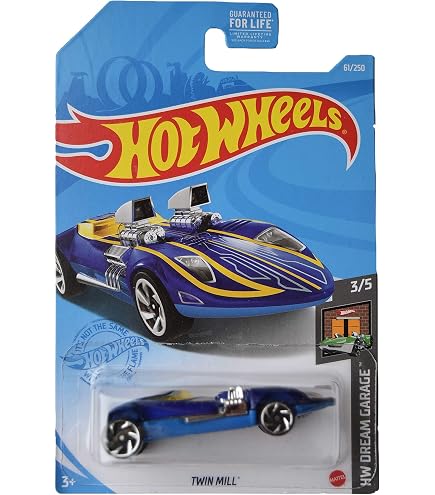 Amazon.com: Hot Wheels Exotics 3/10, Dark Blue Twin Mill 194/365