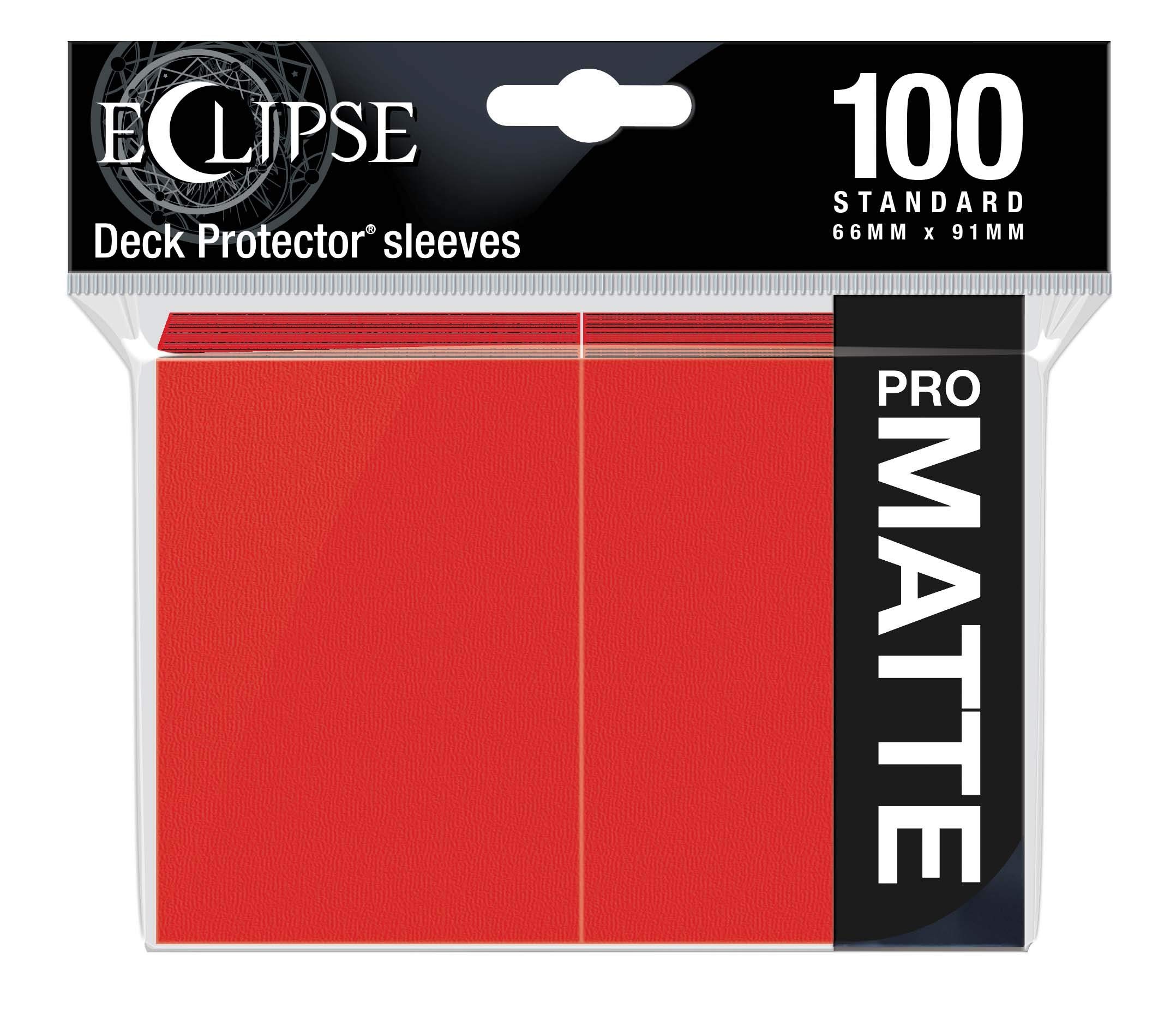 Ultra Pro - Eclipse Standard Matte Sleeves 100 Pack - Apple Red