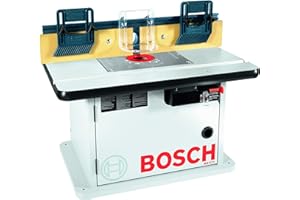 BOSCH RA1171 25-1/2 in. x 15-7/8 in. Benchtop Laminated MDF Top Cabinet Style Router Table with 2 Dust Collection Ports