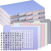 Amazon.com : Harloon 52 Pcs Dry Erase Index Card Guide Set Include ...