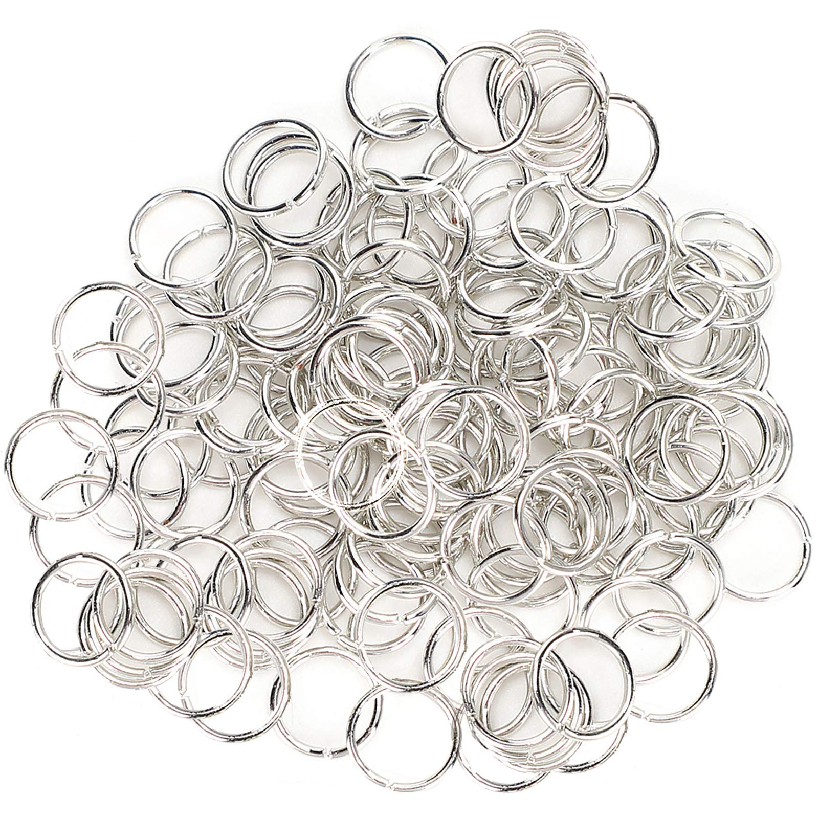 7mm Open Jump Rings, 1000PCS Small Round Connector Rings for Jewelry Making DIY Crafts Durable Metal Jump Ring Assortment for Necklaces