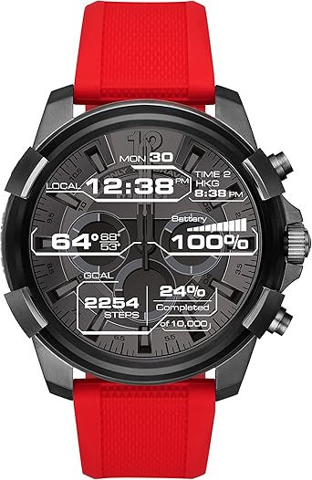 Diesel Reloj Digital para Hombre de Cuarzo con Correa en Silicona ...