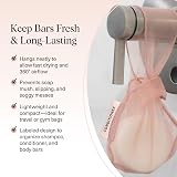 Kitsch Terracotta Bar Soap Saver Bag, Recycled Mesh Pouch for Shampoo & view 3