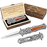 Anniversary Keepsake Gifts for Men, Personalized Birthday Wedding Anniversary Christmas Gift for Him,Husband,Boyfriend,Dad,Father,Son,Multitool Engraved Pocket Folding Knife with Gift Box For Men