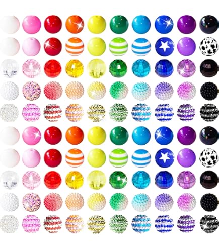 1000 Cuentas De Goma De Mascar Rosadas Hechas A Mano, 8 Mm De Longitud De La Perla, 8 Mm De