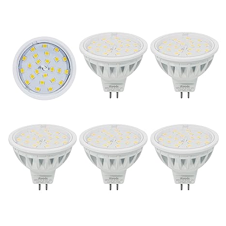 MR16 LED Lampe Gu5.3 Scheinwerfer Ersetzt 50W Warmweiß 2700K 600LM RA85 120°Abstrahlwinkel,AC/DC12V 5er Pack.