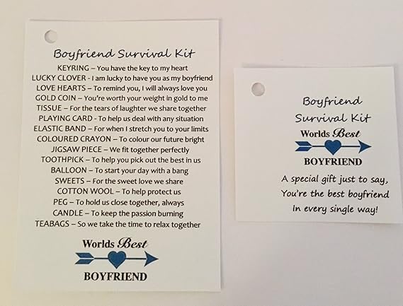 funny boyfriend survival kit