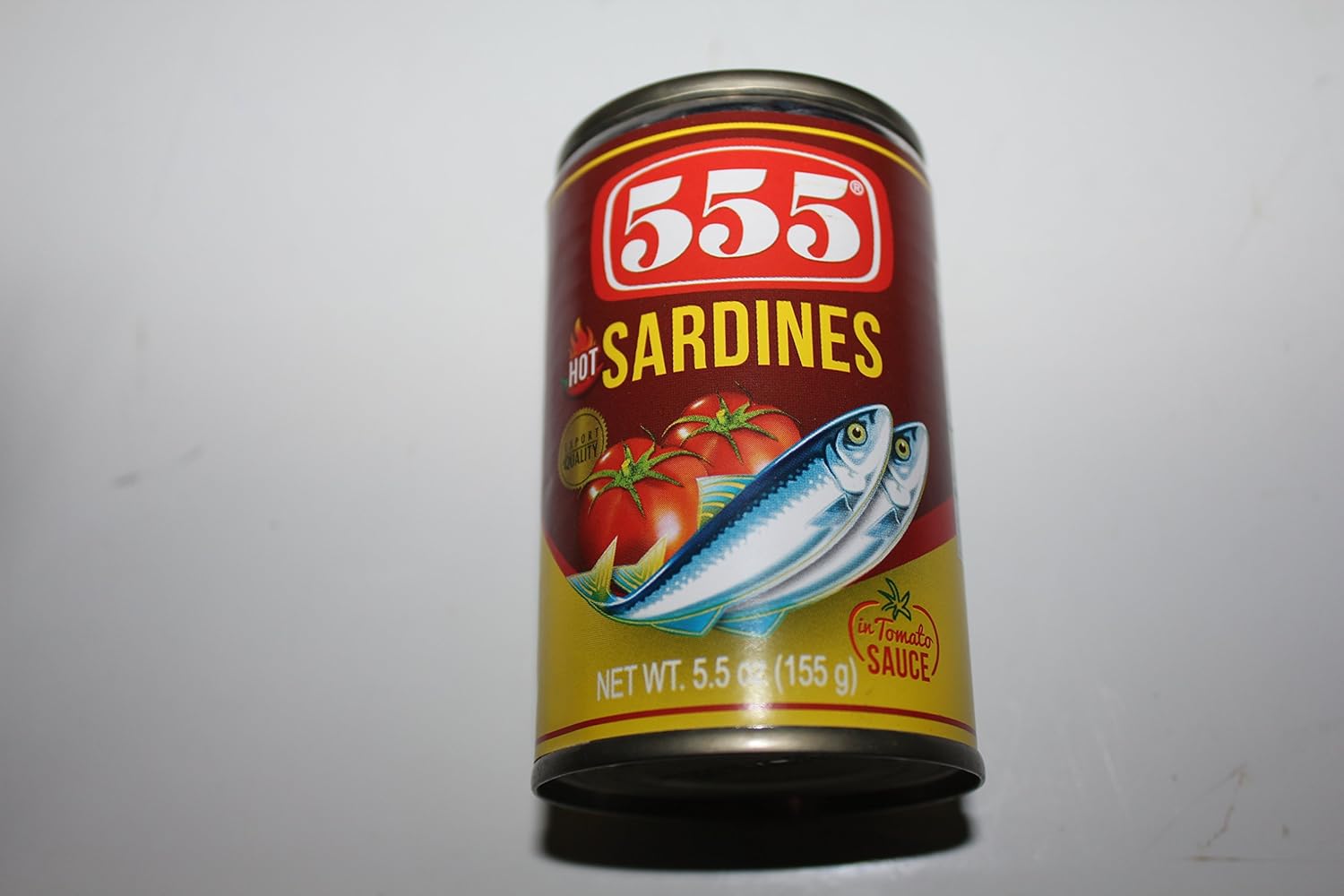 555 Sardines in Tomato Sauce with Chili (Hot) 5.5oz (155g), 6 Pack