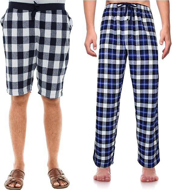 Buy Twist99 Men's Cotton Checkered Pajama Shorts for Men Track Pant