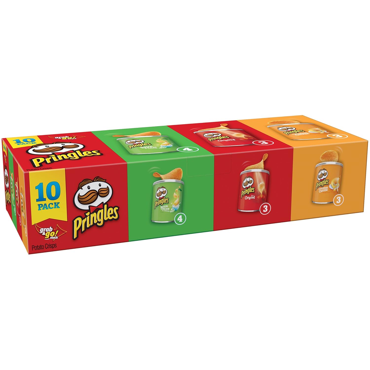 Pringles&nbsp;Potato Crisps Chips, Flavored Variety Pack, 13.7 Ounce