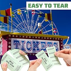 Kosiz 504 Sheets 5 Bid Raffle Ticket with Different