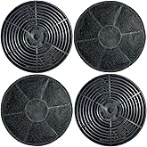 Beaufan Set of 4 Carbon Charcoal Filters Replacement for Winflo 30" Convertible Stainless Steel/Tempered Glass Wall Mount Range Hood Compare to Part #WRHF003S2