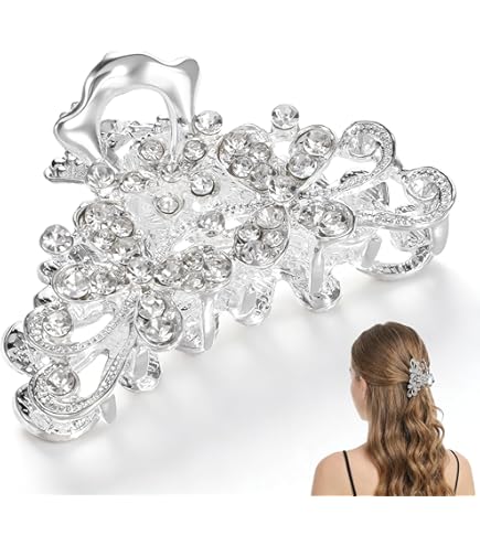 Amazon.com : Numblartd Chic Vintage Alloy Fancy Hair Claw Jaw