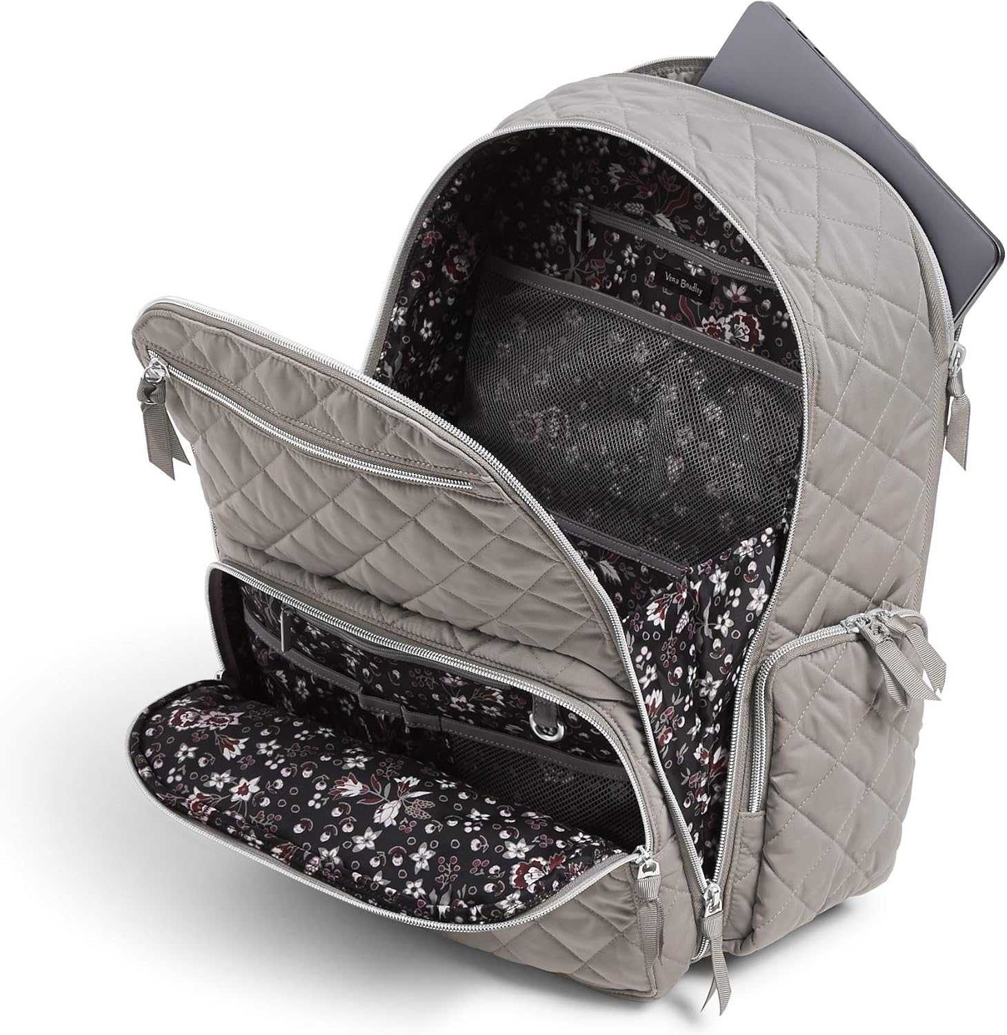 Vera Bradley Performance Twill Commuter Backpack, Tranquil Gray: Shoes