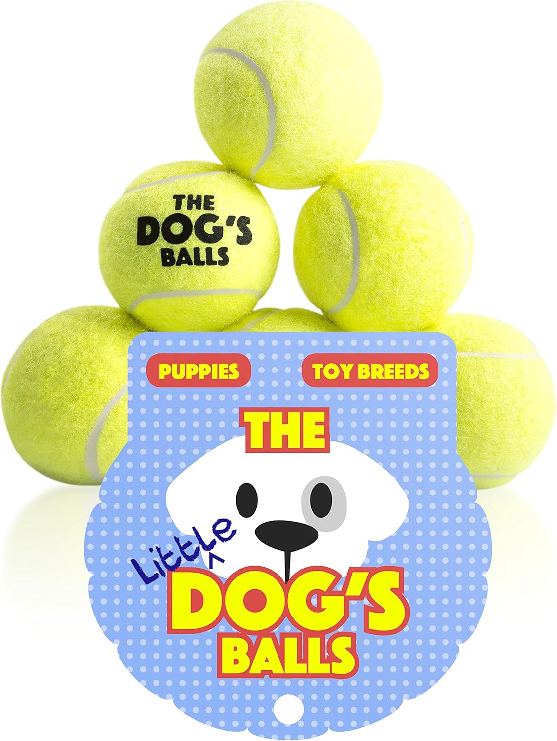 The Dog's Balls Tennisbälle 6er-Pack - Speziell Für Hunde Entwickelt