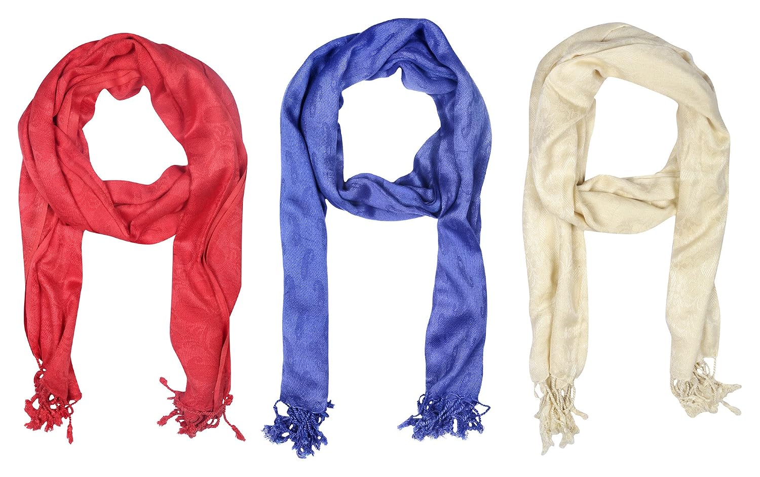 style veda all season stole scarf for women and men (multi-colored, set of 3)