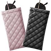 Squeeze Top Soft Sunglass Case - Pu Leather Sunglass Pouch Convenient Sunglass Travel Case 2 Pack