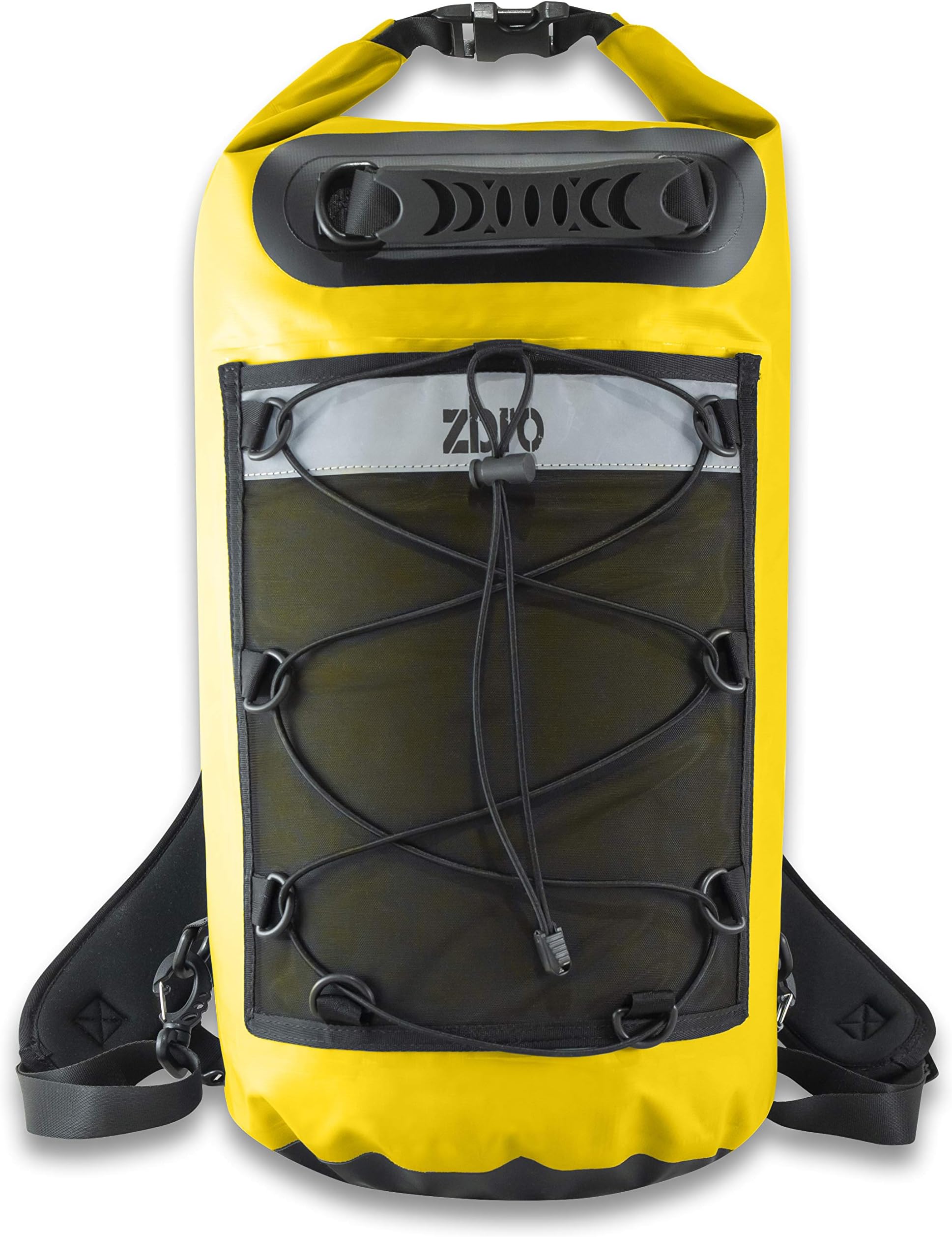 ZBRO Waterproof Dry Bag Backpack with Padded Straps and Mesh Pocket - Floating Dry Bags for Water Sports Travel Kayaking Boating Swimming Snorkeling - Dry Sack 20l 30l 40l for Kayak