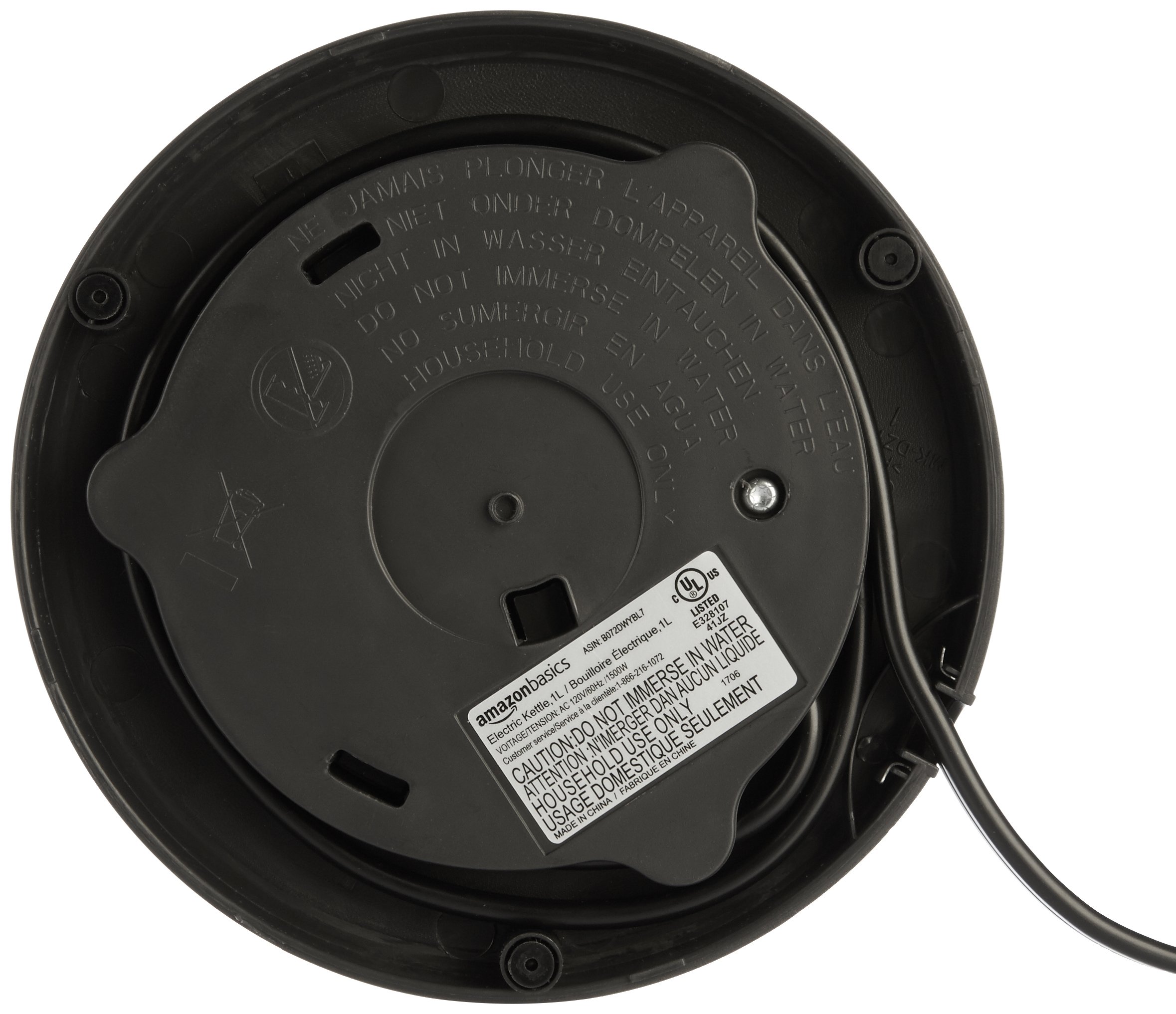 AmazonBasics Stainless Steel Electric Kettle - 1-Liter