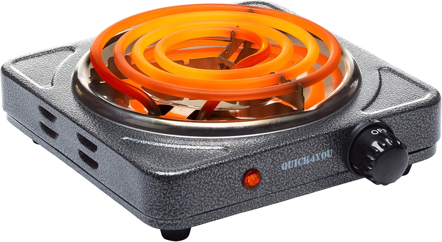 Quick4You AD-C151 Charcoal Burner, Grey