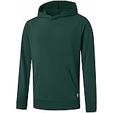 M MAELREG Mens Hoodies Pullover Performance Heather Kangaroo Pocket Thin Hooded Sweatshirt Athletic Golf Hoodies for Men