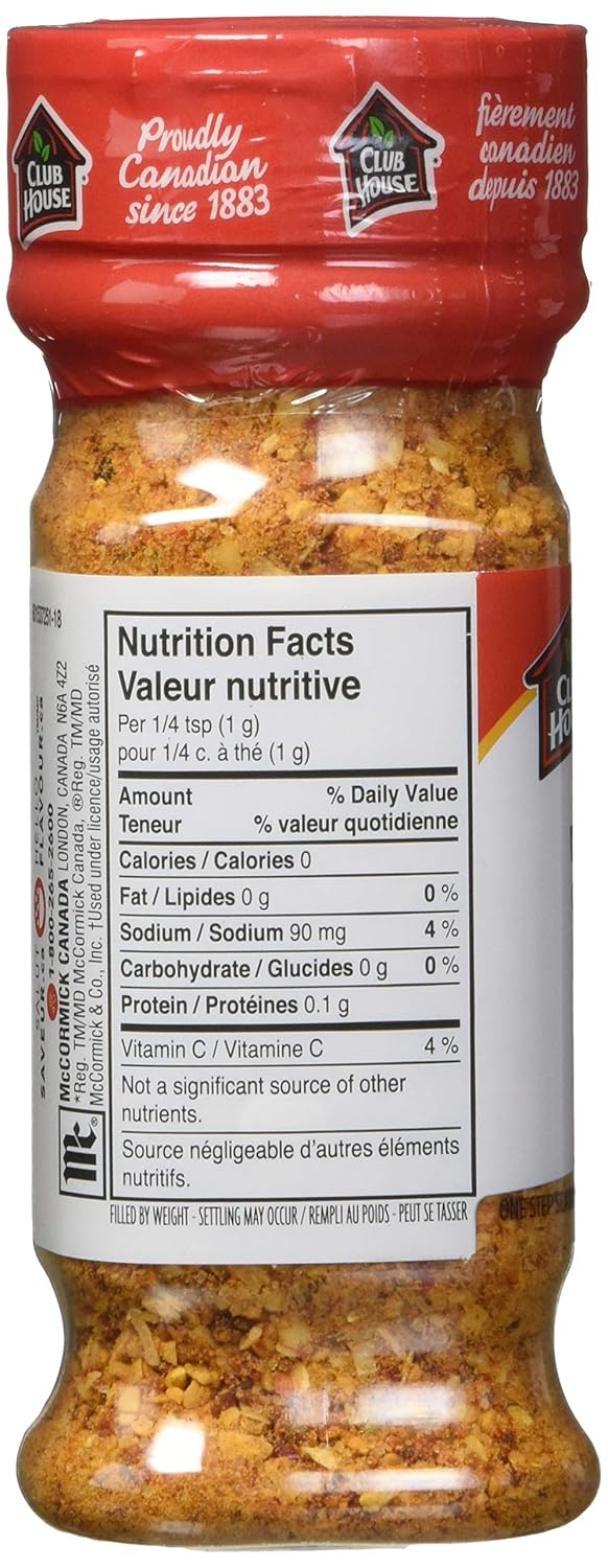 Club House Herbs Spices Blends Roasted Garlic Peppers 144g 5oz Grocery Gourmet Food Amazon Com