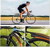 Ledeak Bike Mudguard Set Front Rear Fenders Orange 20-26 inch MTB Road view 6
