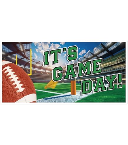 thumbnail image 2 of Large Football Party Banner 9.8x1.5 Ft - Touchdown Sports Decor For Outdoor & Indoor 2 of 14