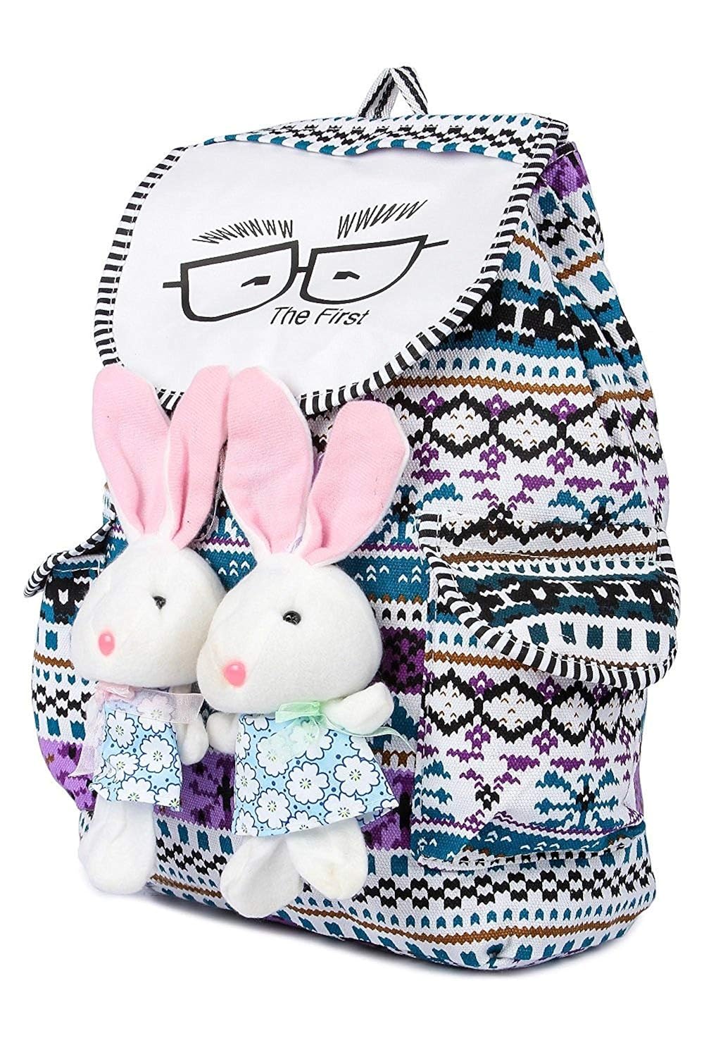 karp canvas multicolour backpack for women