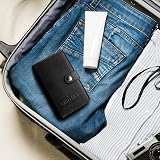 QSHAVE Double Edge Safety Razor Travel Case Black - Compartment for Brush, view 6