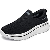 Skechers Women's Go Walk Arch Fit N-Joy Arianne Hands Free Slip-ins | Hands Free Slip-Ins, Arch Fit Insole, Ultra Light Cushioning, Stretch Fit Upper, Relaxed Fit, Machine Washable