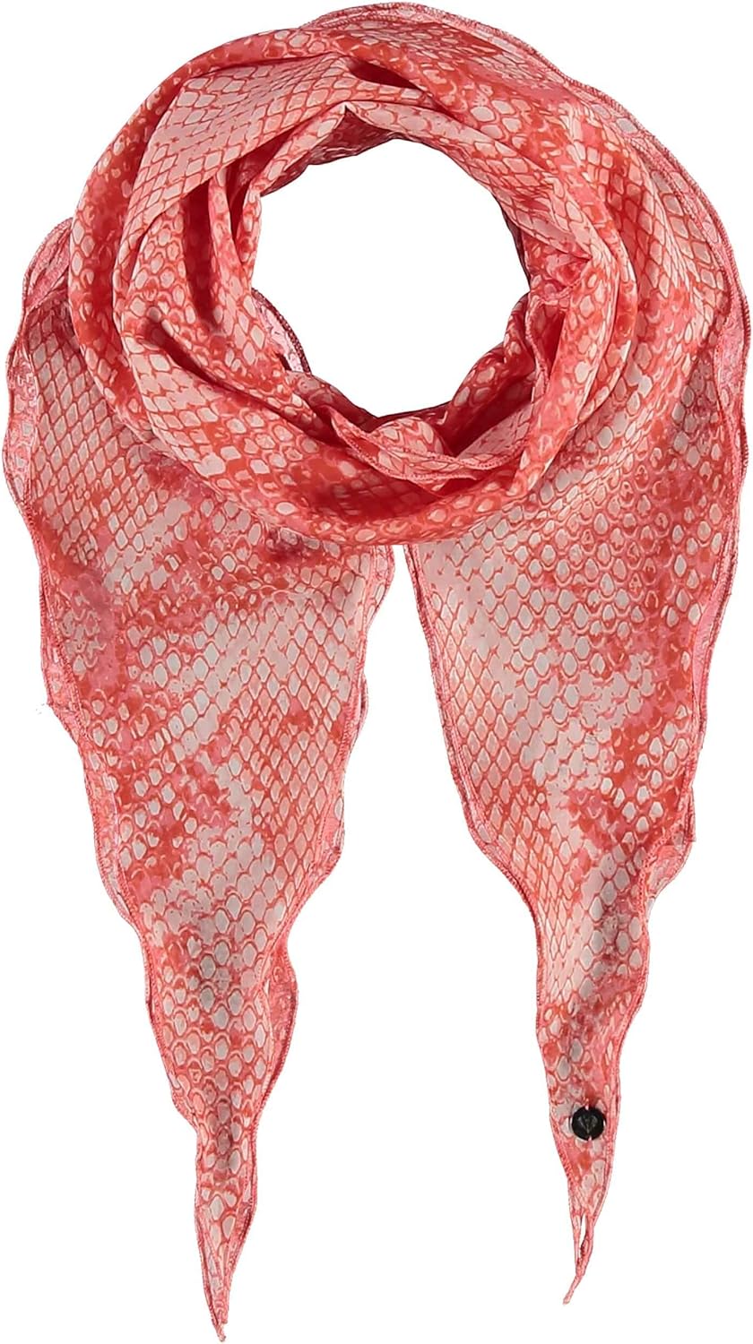 FRAAS Women's Snake Print Scarf 40 x 160 cm Red One size Amazon.co.uk Clothing