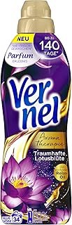 Vernel Aromatherapie Traumhafte Lotusblüte, Weichspüler, 34 (1x34) Waschladungen, für einen langanhaltenden Duft und traumhaft weiche Wäsche