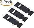 Webcam Cover for Laptop Computer by DCreate, 3-Pack, Hacker Prevention, Ultra-Thin Slide for PC, Macbook Pro, Lenovo Thinkpad, Dell and More, Privacy/Protection/Security, Strong 3M Adhesive (BLACK)