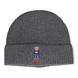 POLO RALPH LAUREN Men's Solid Flag Bear, Charcoal